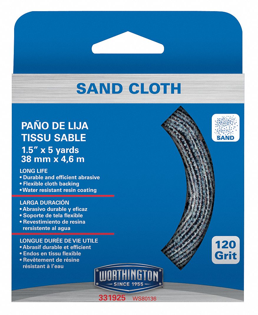 Abrasive Roll, Flexible Cloth, 120G