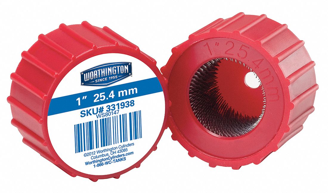 Tube Brush, Dia 1.00 In, Length 1 1/4 In