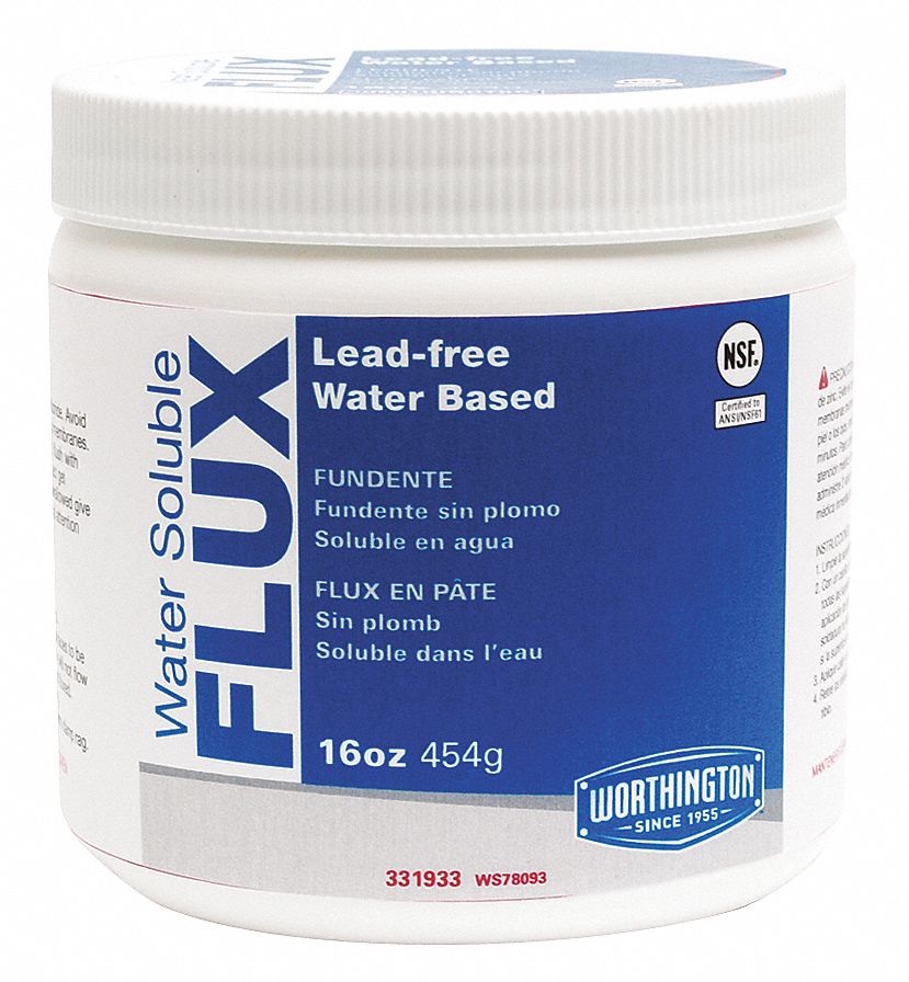Water Soluble Lead Free Flux, 16 Oz