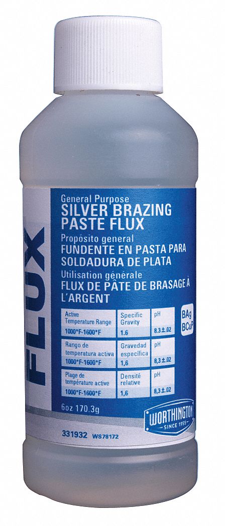 Silver Brazing Flux, 6 Oz, 1000-1600 F