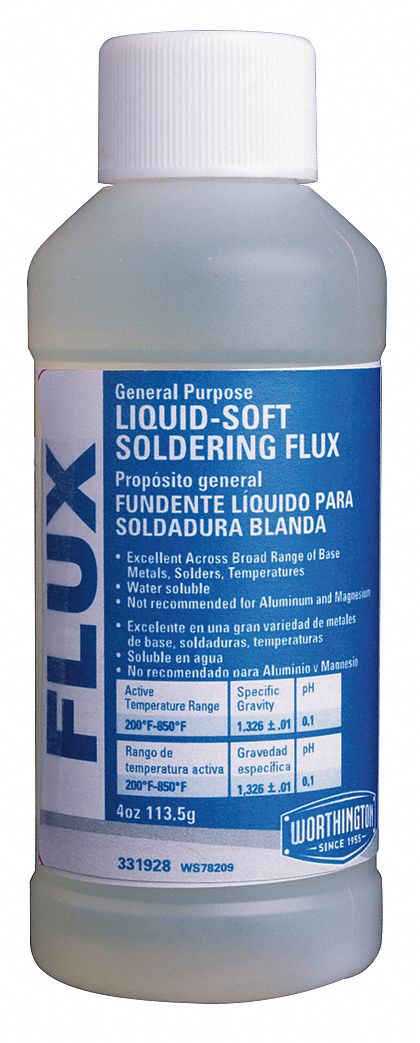 Solder Flux, 4 Oz, 200-850 F