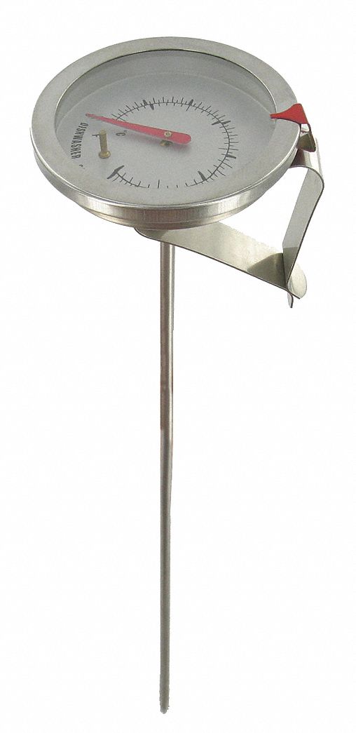 Bimetal Thermom, 1-3/4 In Dial, 0to180F