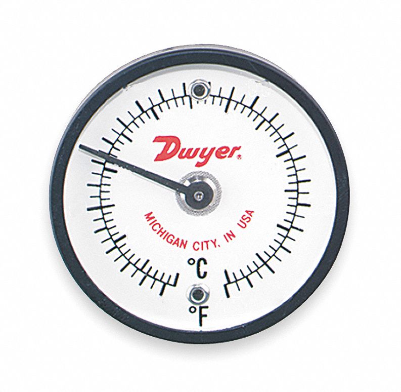 Bimetal Thermom, 2 In Dial, 50 to 750F