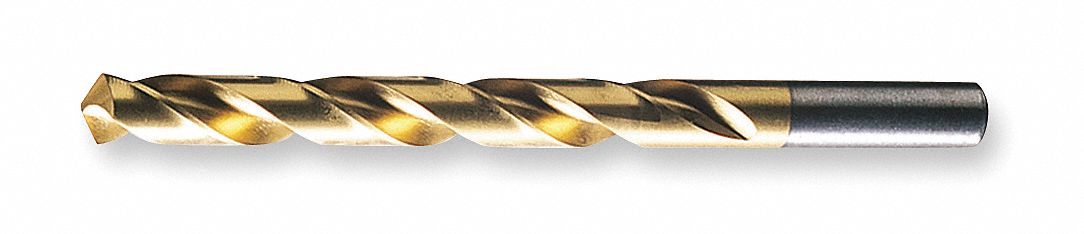 Jobber Drill, Size #21, HSS, TiN, 118 Deg