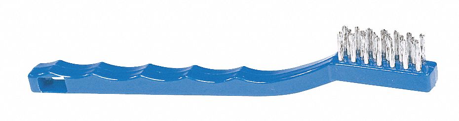 Curved Scratch Brush, Rows 3 x 7, SS, PK 5