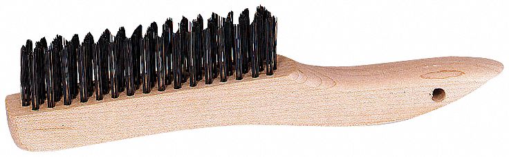 Scratch Brush, Rows 4 x 16, Carbon Steel