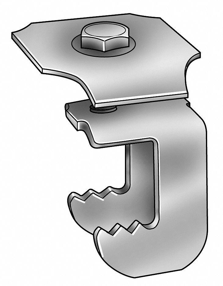 Grating Clip, G-Clip, 1 1/2 H, PK 50
