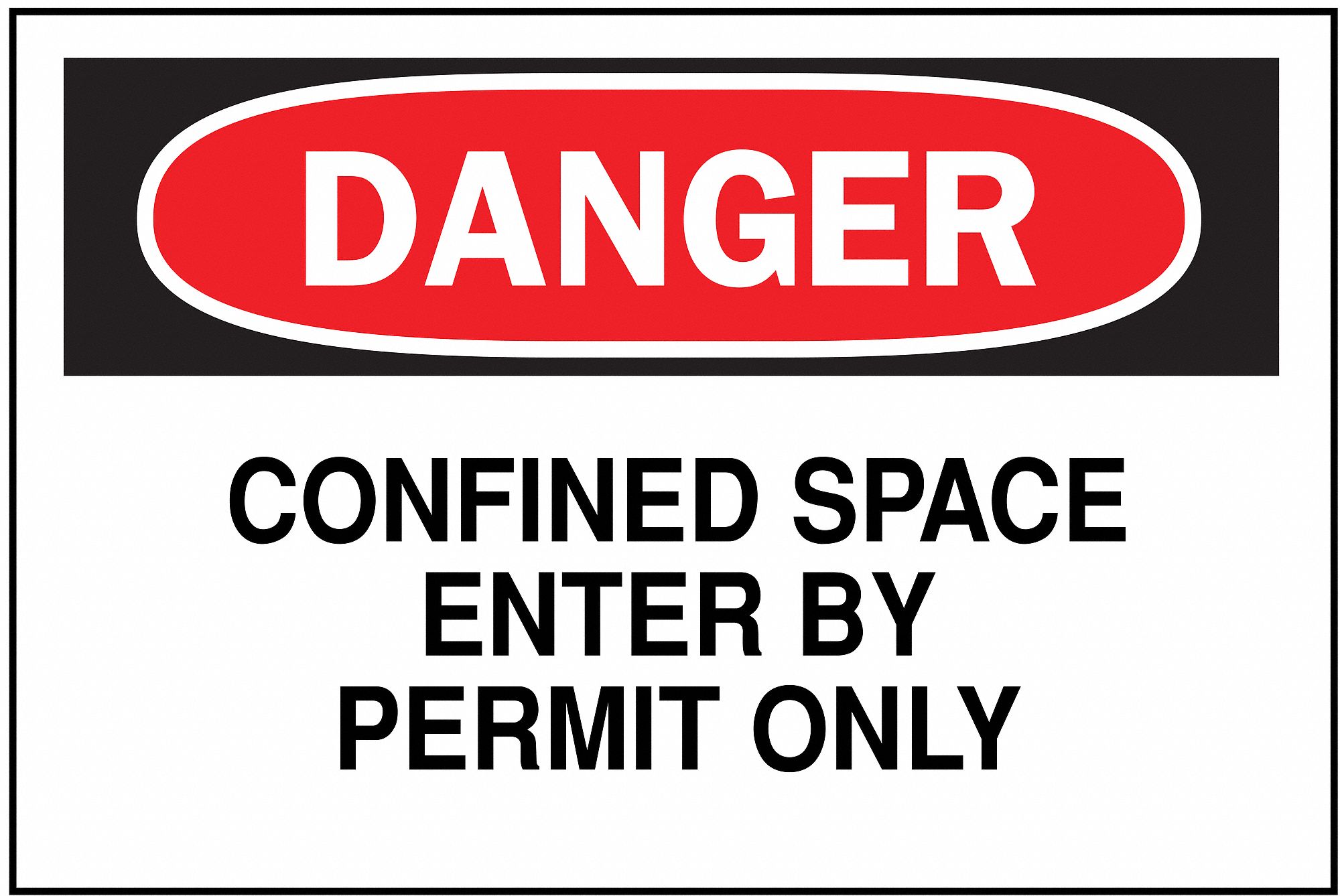 Danger Sign, 10 x 14In, R and BK/WHT, AL