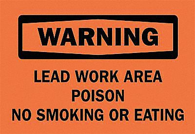 Safety Sign Label, 3-1/2 In. H, 5 In. W