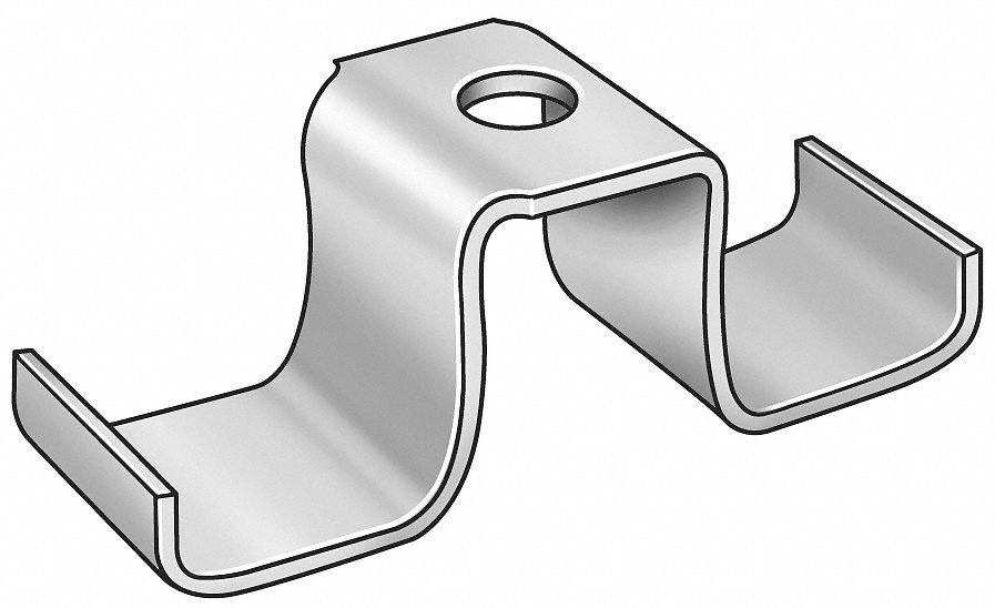 Grating Clip, Saddle, 316 SS, PK 100