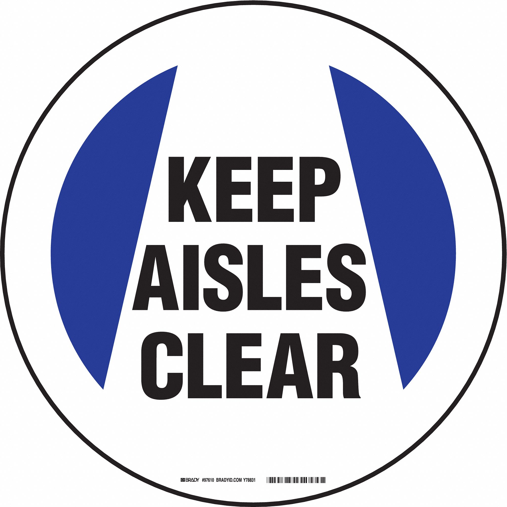 Notice Sign, 17 x 17In, PRP and BK/WHT, ENG