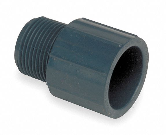 Male Adapter, CPVC, 3 In, Gray, Schedule 80