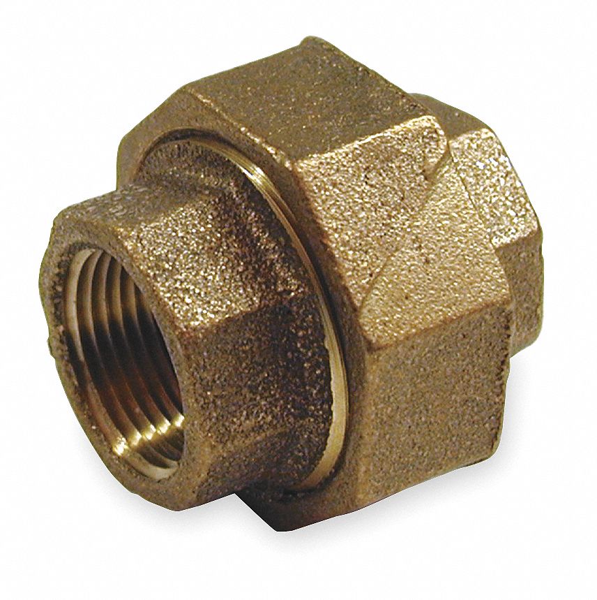 Union, Red Brass, 3/4 In, 150 PSI