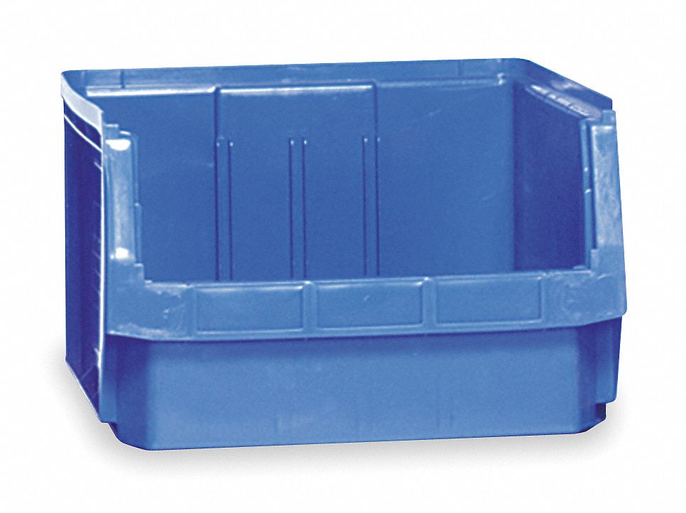 Bin, Plastic, Blue
