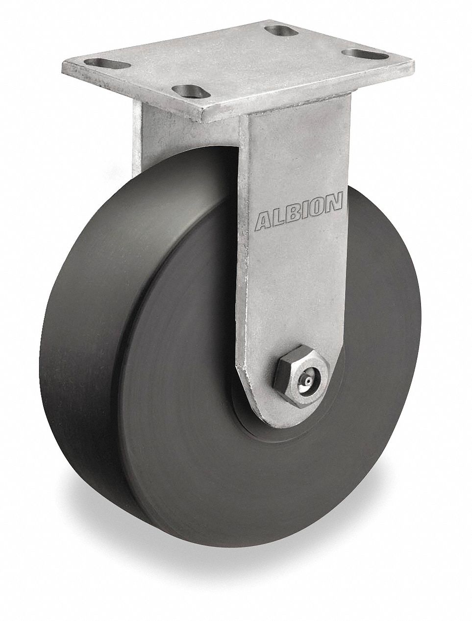 Kingpinless Rgd Caster, 4100 lb, 10 In Dia