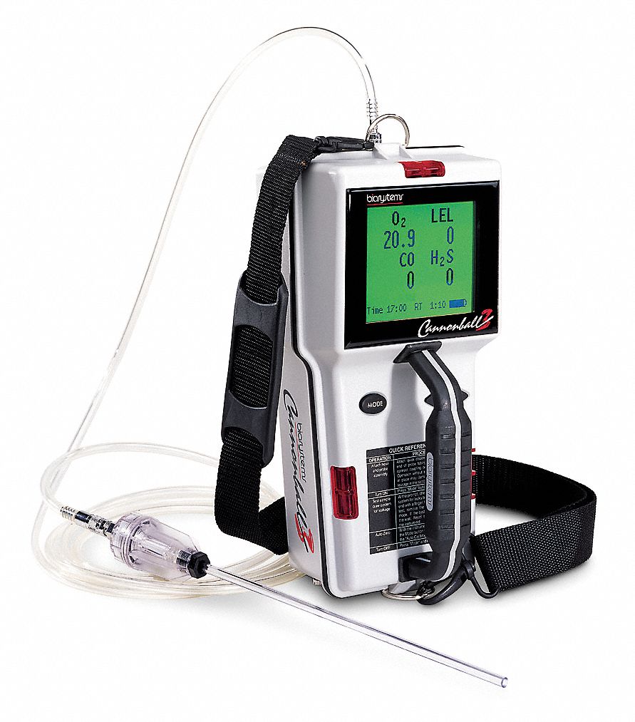 Multi-Gas Detector, 5 Gas, -4 to 122F