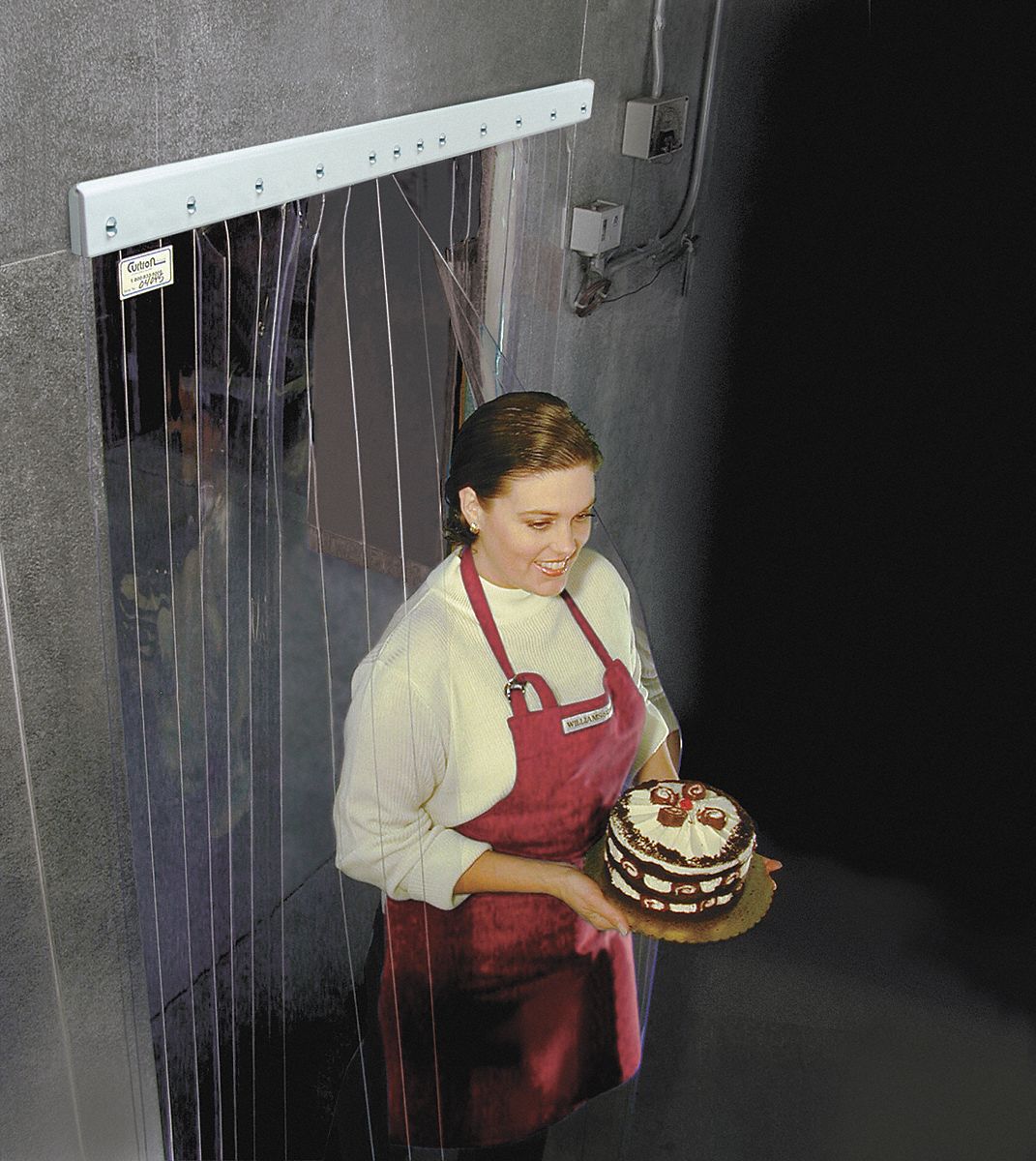 Strip Door, 8 x 6 4/5 In, 7 Strips