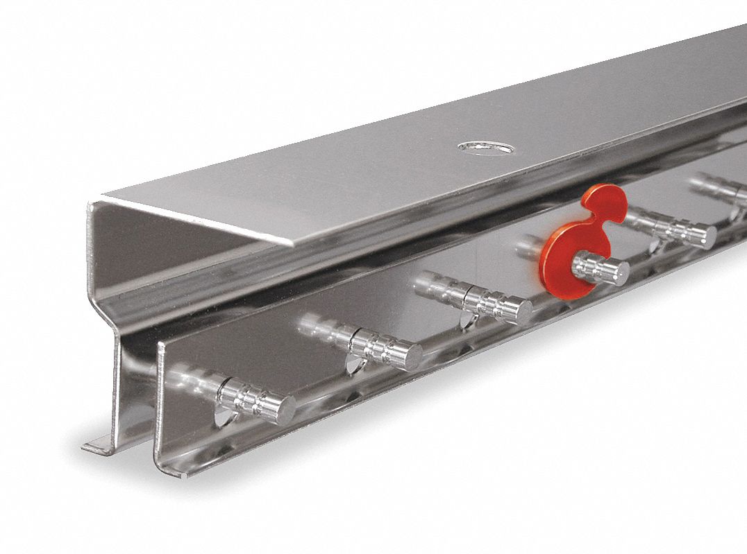 Strip Door Hardware, 3Ft, Alum