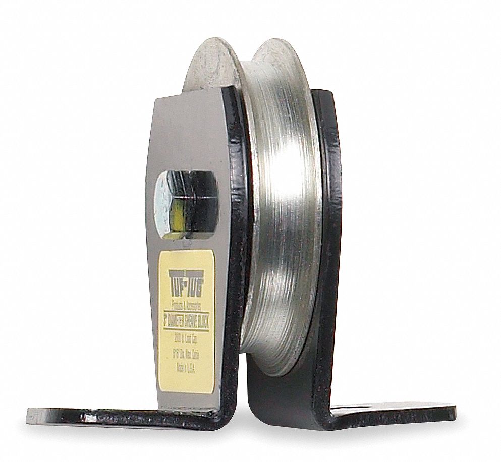 Pulley Block, 2000 lb., Sheave OD 3 In.