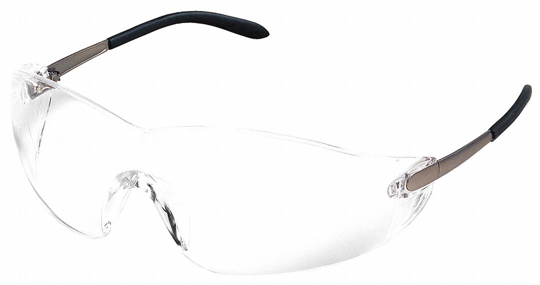 Safety Glasses, Clear, Scratch-Resistant