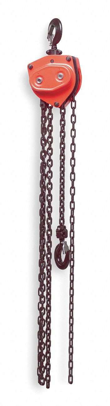 Hoist, Chain, 1T, 20Ft Lift