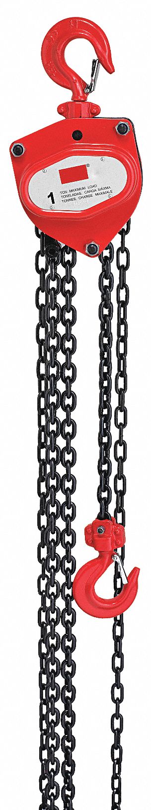 Hoist, Chain, 1T, 15Ft Lift