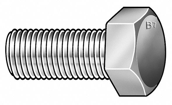 Hvy Hex Cap Screw, Stl, 5/8-11x2, PK5