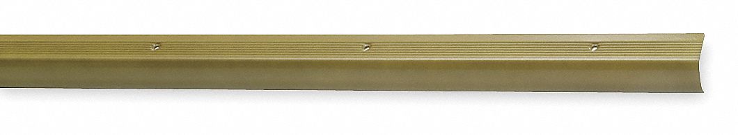 Carpet Stair Nosing, Satin Brass, Aluminum