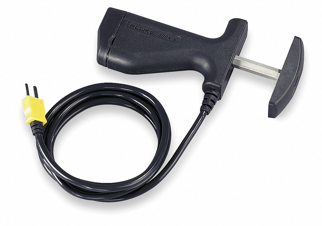 Pipe Clamp Temp Probe, -20 to 300 Deg F