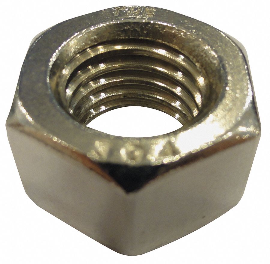 Hex Nut, Full, 3/8-16, 9/16 In, PK 50