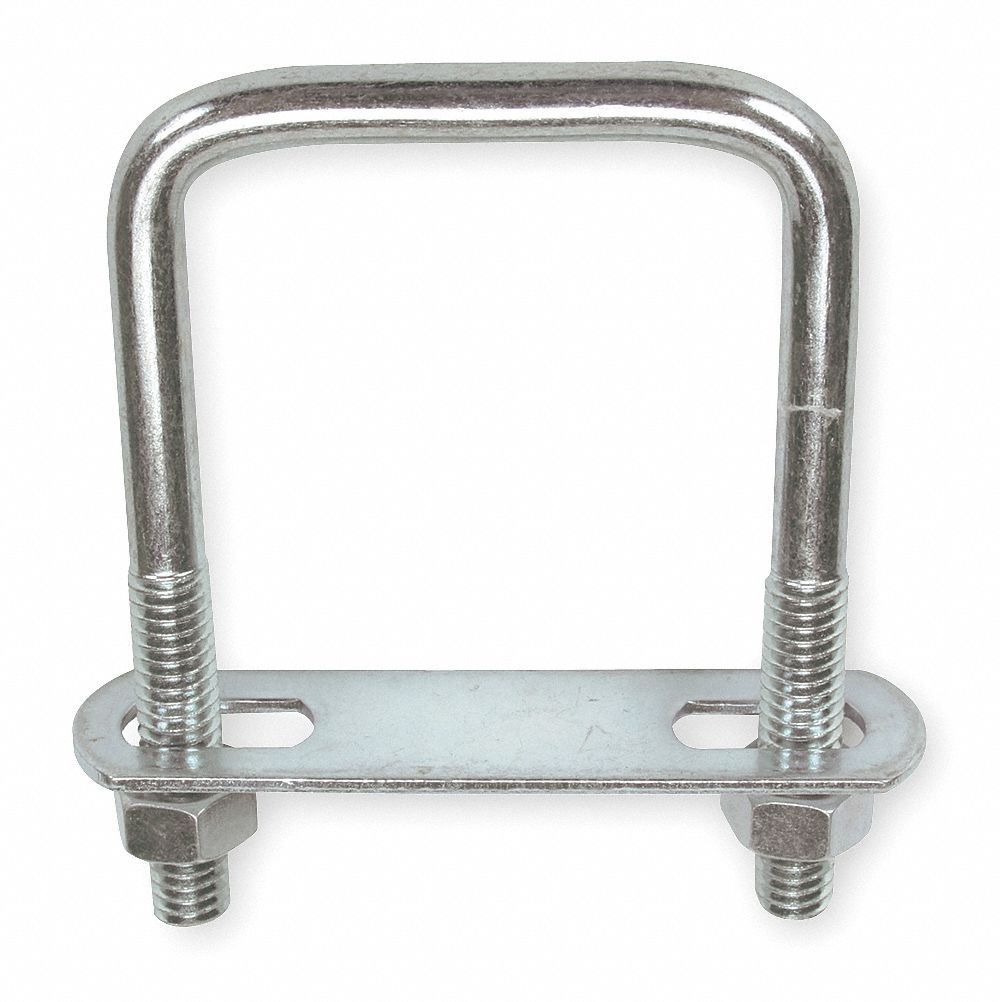 U Bolt, 2 Lx3 Hx5/16 In W