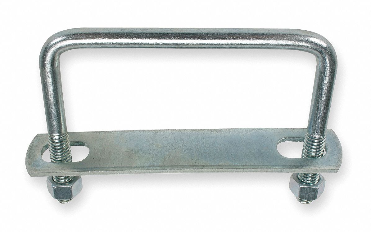 Square U bolts, 3 Lx7 Hx3/8 In W