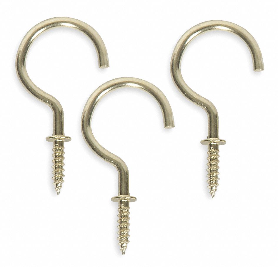 Cup, Type Hook, Length 1 1/2 In, PK 20