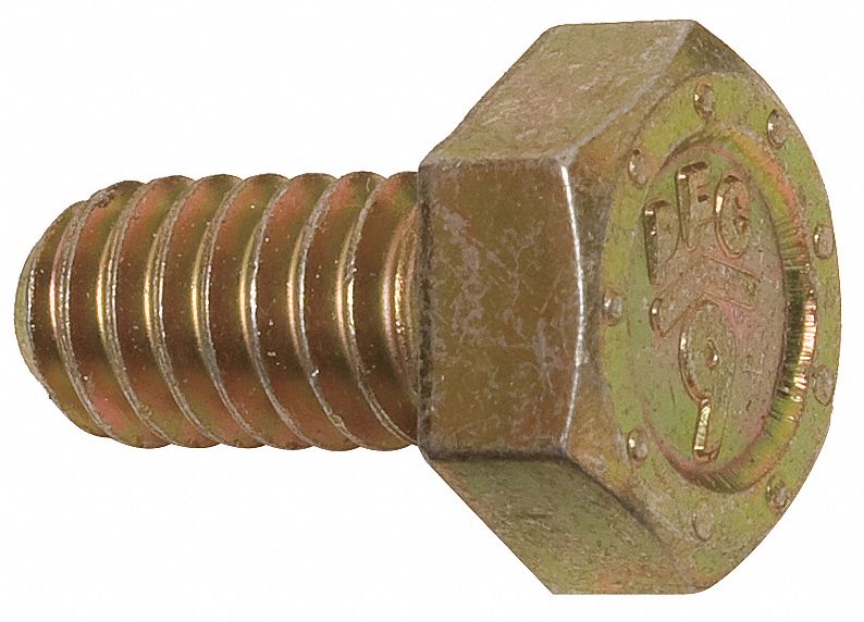 Hex Cap Screw, Stl, 1/4-20x1/2, PK100