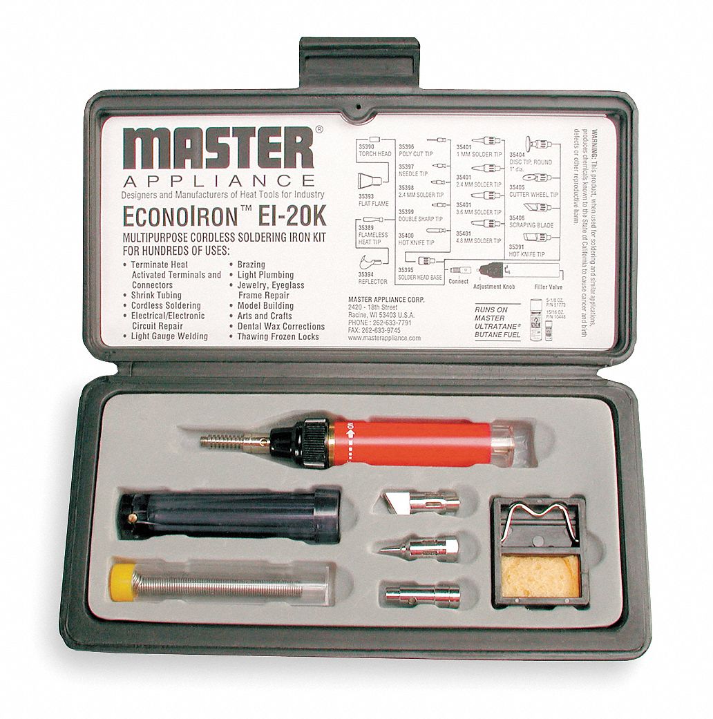 Soldering Iron Kit, 780 Deg F
