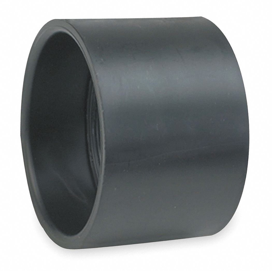 Coupling, 1 1/2 In, ABS, Hub Connection