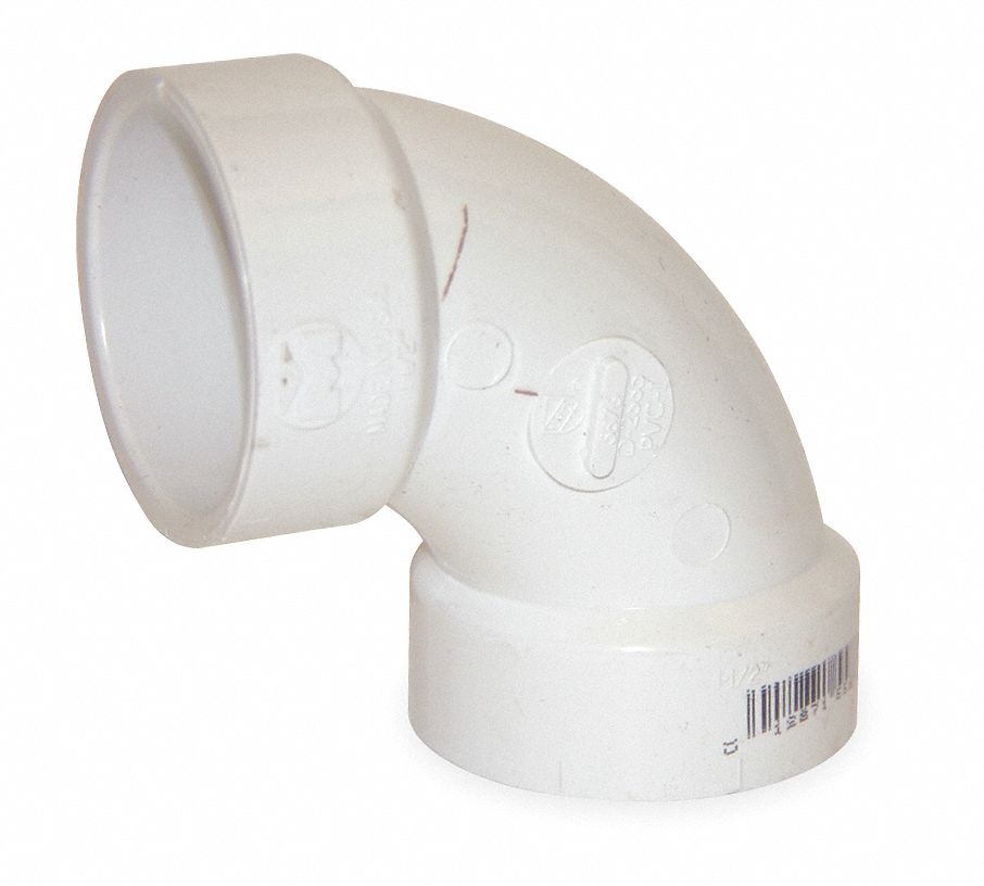 Elbow, 90 Deg, PVC, 3 In, 140 Deg F