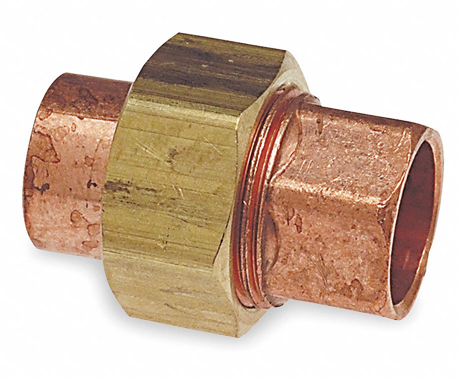 Union, C x C Connection, 1 In, Wrot Copper
