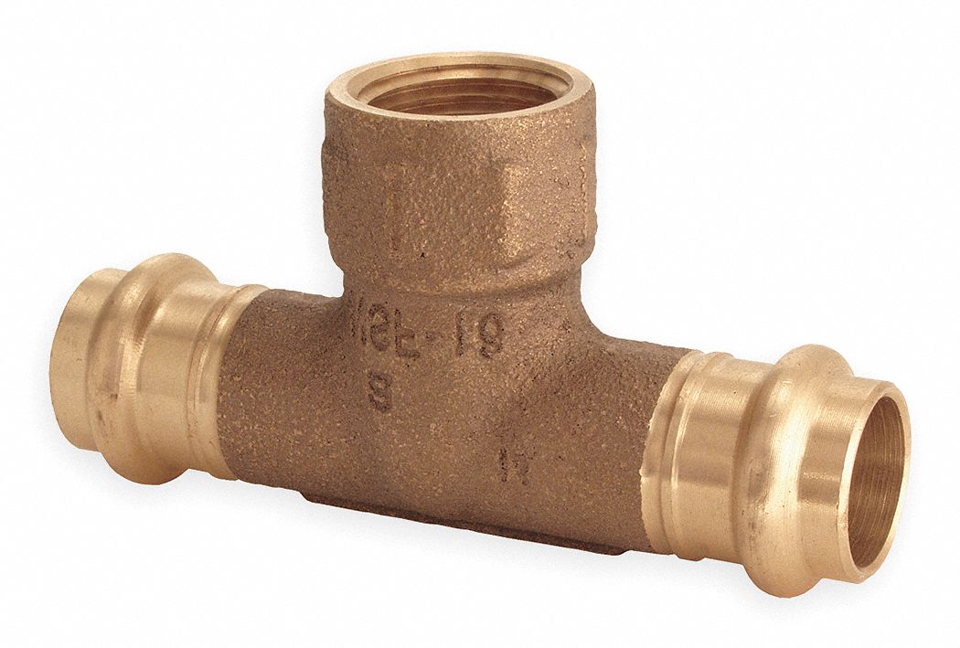 Tee, 2 x 2 x 3/4 In, Bronze, 200 PSI