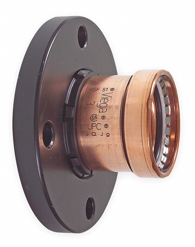 Adapter Flange, 4 x 4 In, Copper, 200 PSI