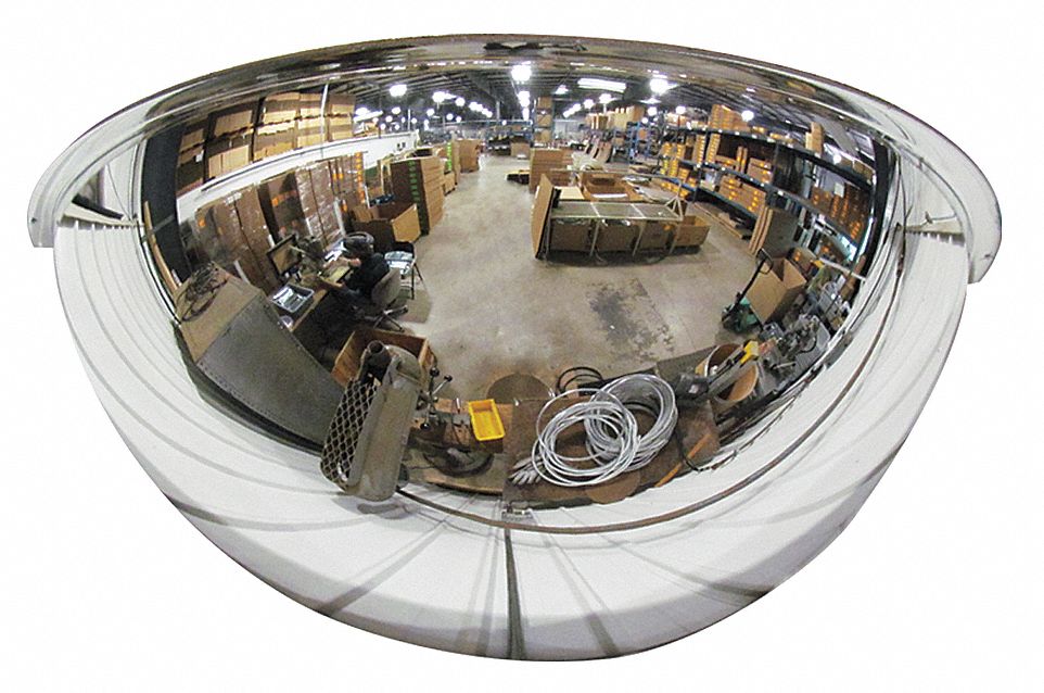 Half Dome Mirror, 48In., Acrylic