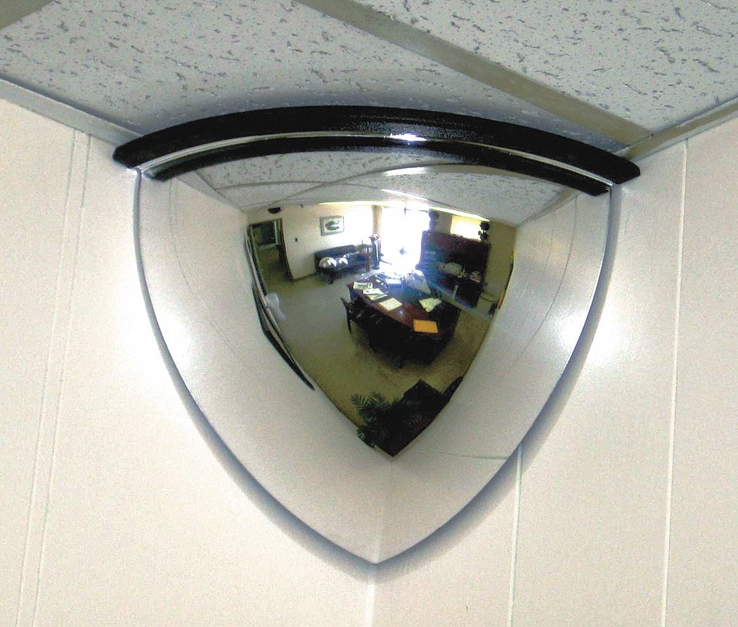 Qtr Dome Mirror, 36In., Scratch Res Acryl