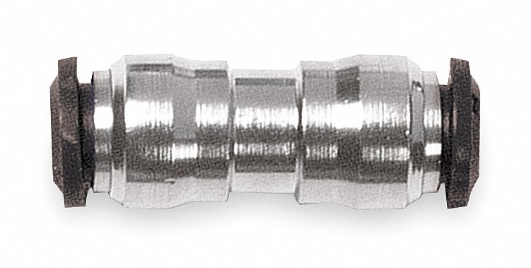 Tube Union, 8mm Tube Sz, Brass, PK 5