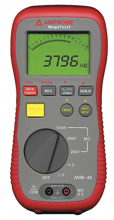 Battery Operated Megohmmeter, 250/1000VDC