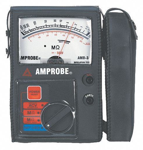 Battery Operated Megohmmeter, 500VDC