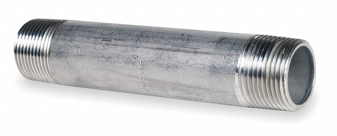 Nipple, Pipe Size 2 1/2 In, Length 5 1/2