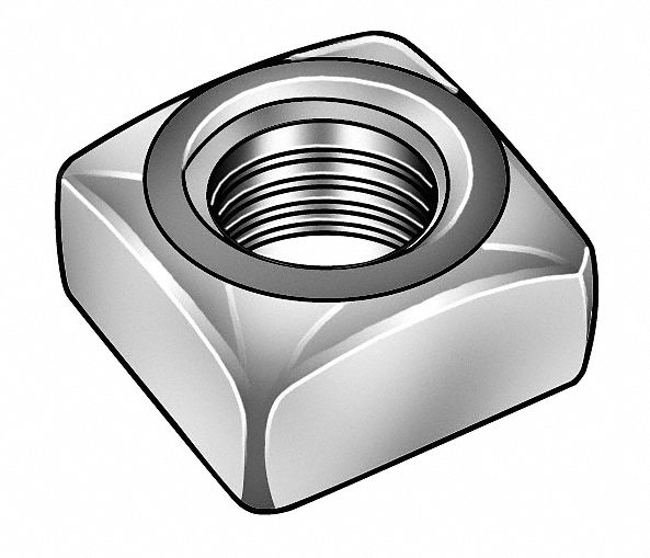 Square Nut, 5/8-11, Pk25