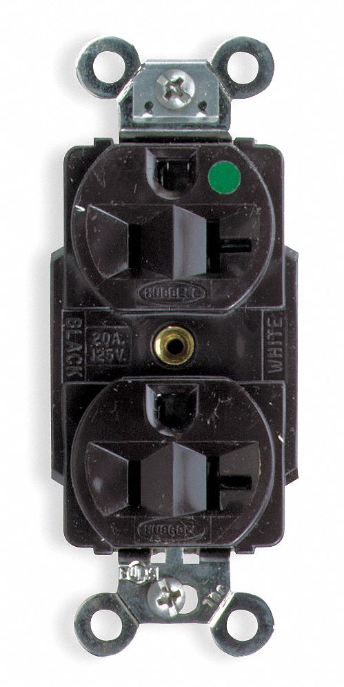 Receptacle, 20A, 125V, BR, Hospital Grade