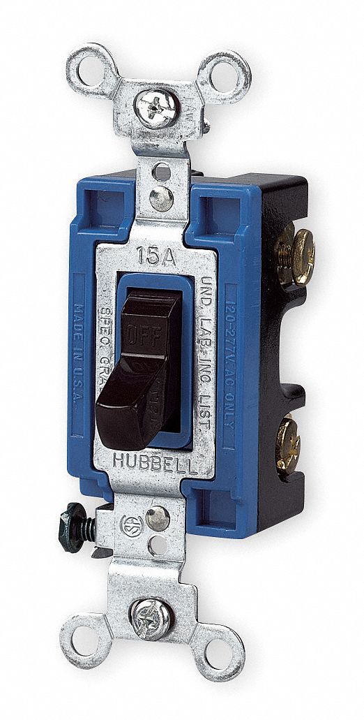 Toggle Switch, 1P, 15A, Brown, Commercial