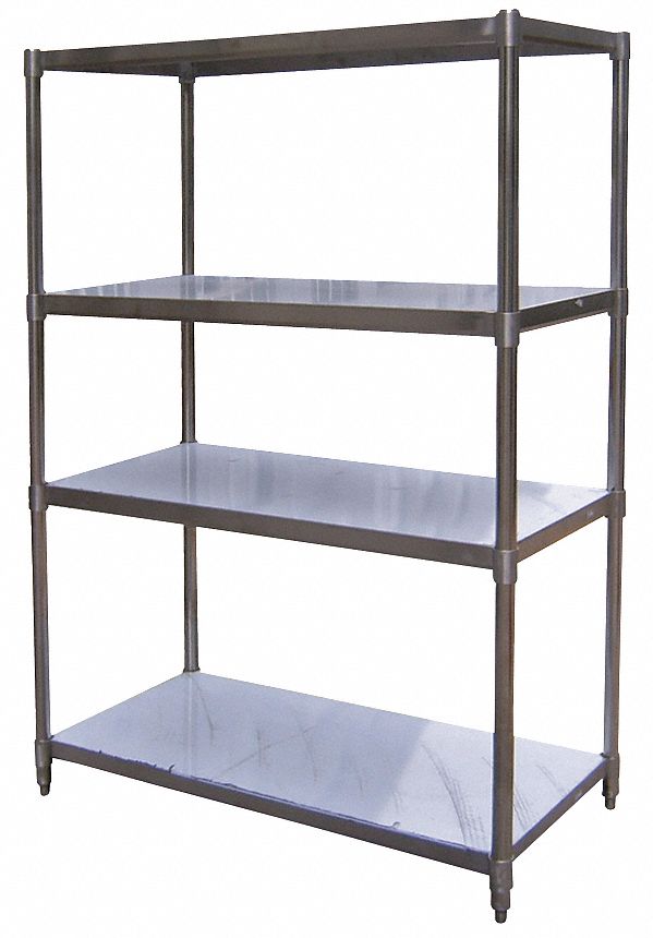 Pass Thru Shelving, 74InH, 48InW, 24InD